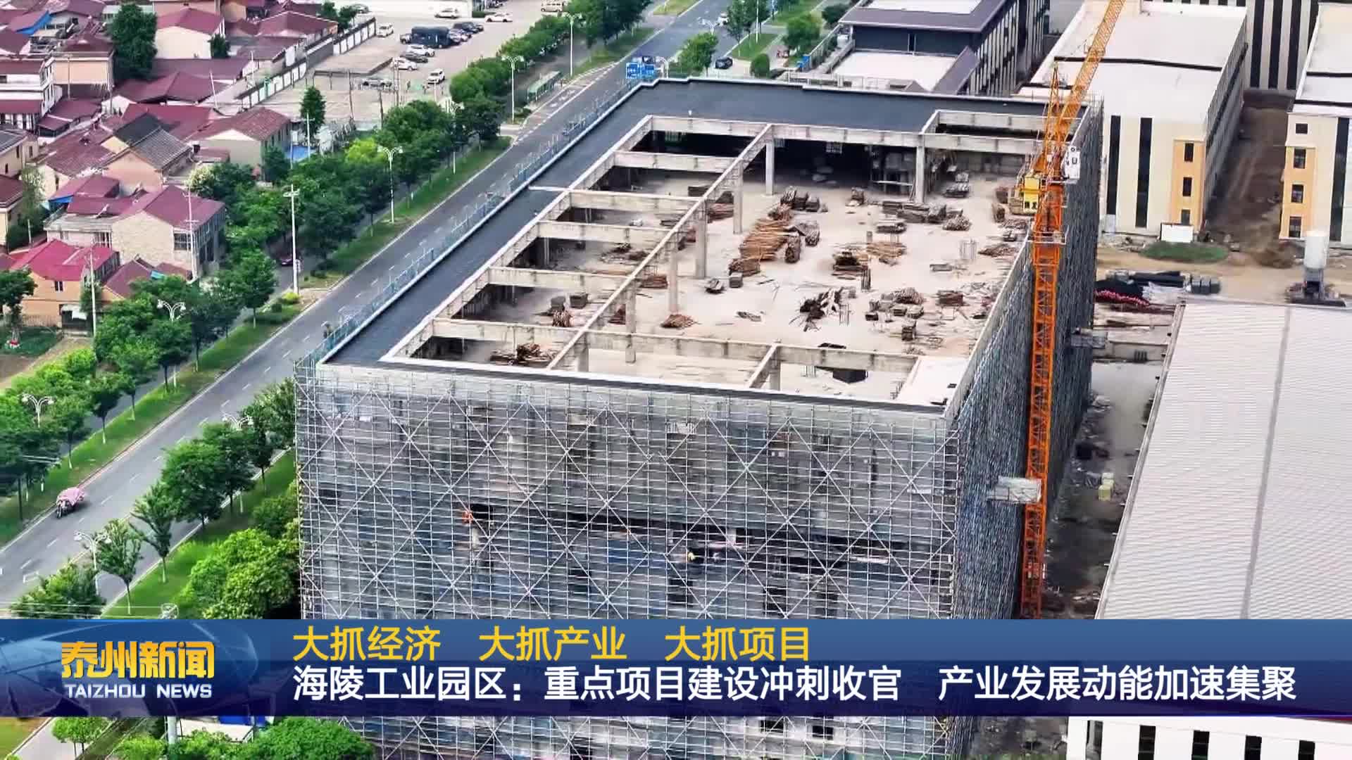 大抓经济 大抓产业 大抓项目  海陵工业园区：重点项目建设冲刺收官 产业发展动能加速集聚